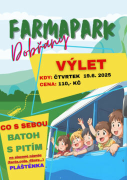 🚌 VÝLET DO FARMAPARKU DOBŘANY 🚌 – Žabky a Veverky