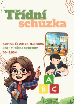INFORMAČNÍ SCHŮZKA PRO RODIČE