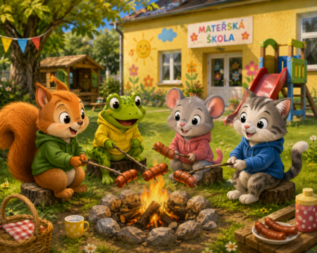 🐈🐸🐿️ 🐭opékání buřtů v MŠ 🐭🐿️🐸🐈
