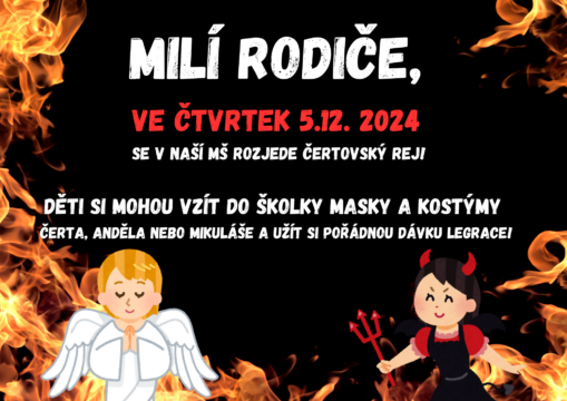 Čertovský rej v MŠ